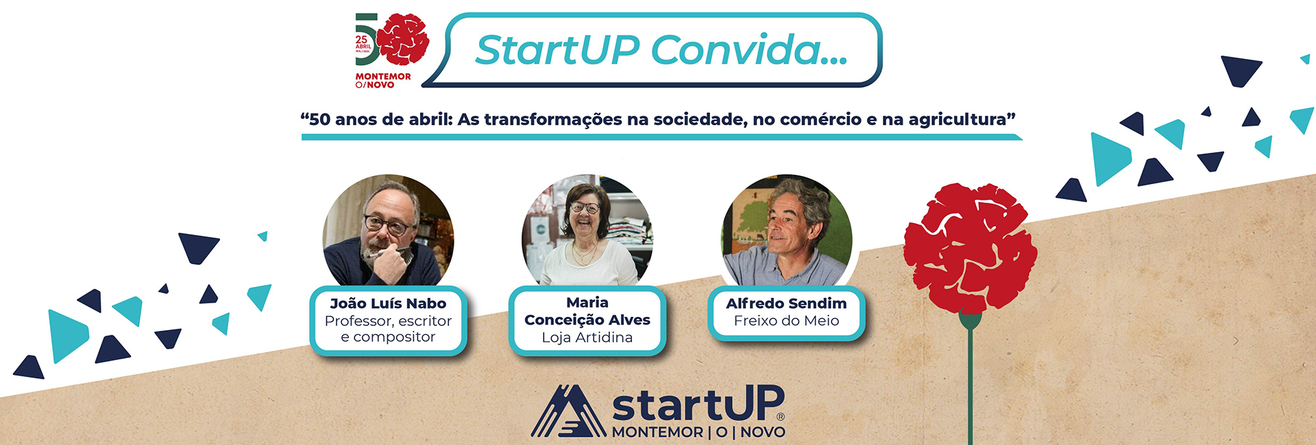 StartUP Convida… ’50 anos de abril: As transformações na sociedade, no comércio e na agricultura’