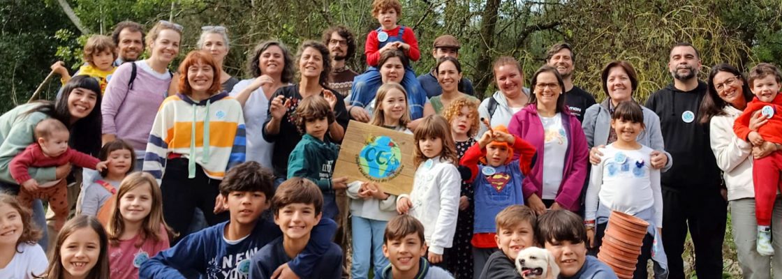 Clube dos Cuidadores do Ambiente em ação com a comunidade no Rio Almansor